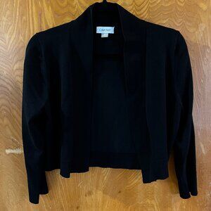 Calvin Klein Black Cropped Cardigan